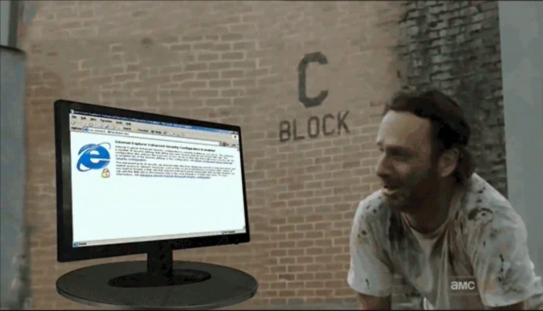 Internet explorer meme
