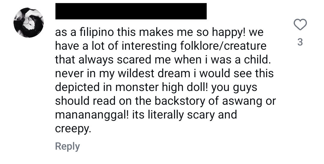 comments about manananggal doll