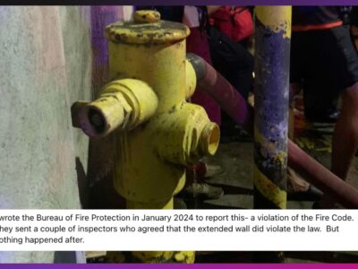 Blocked fire hydrant in Quezon City raises questions after fire razes hundreds of homes